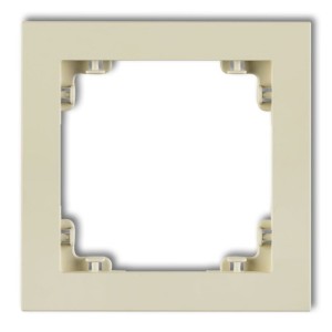 Karlik Deco Orzech Ziemny Ramka Uniwersalna Pojedyncza Z Tworzywa Deco Pastel Matt 44Dr-1