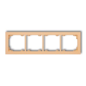 Karlik Deco Brzoskwiniowy Ramka Uniwersalna Podczwórna Z Tworzywa Deco Pastel Matt 45Dr-4