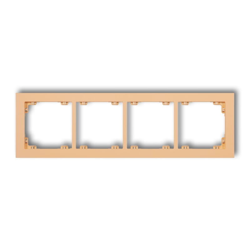 Karlik Deco Brzoskwiniowy Ramka Uniwersalna Podczwórna Z Tworzywa Deco Pastel Matt 45Dr-4