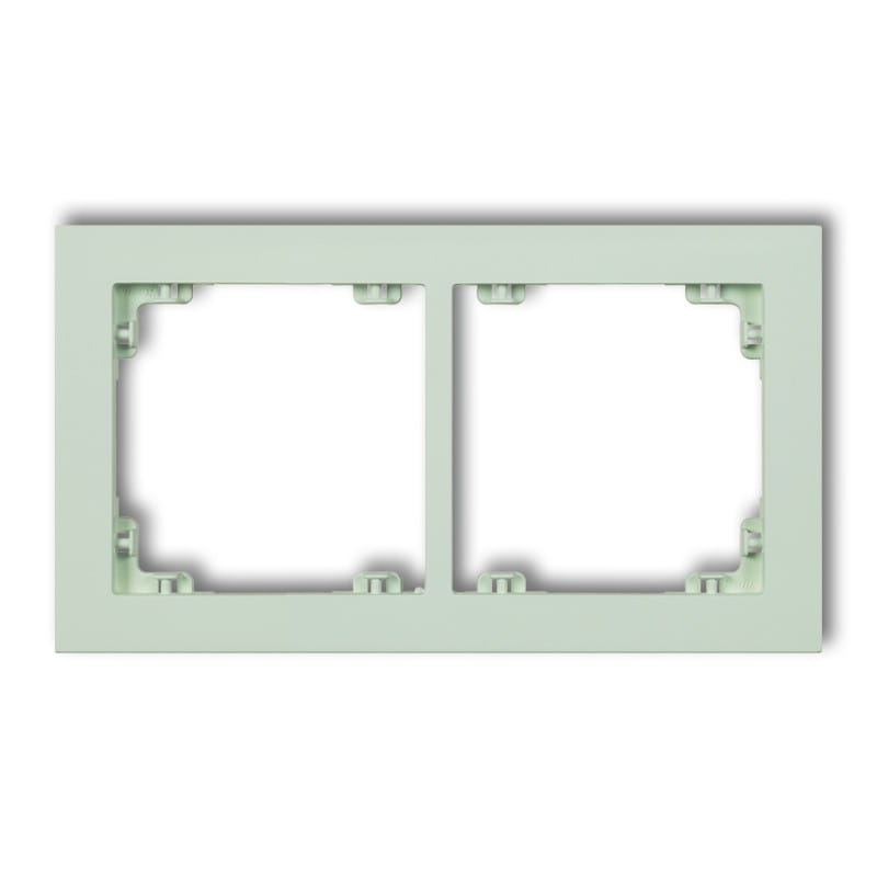 Karlik Deco Miętowy Ramka Uniwerstalna Podwójna Z Tworzywa Deco Pastel Matt 46Dr-2
