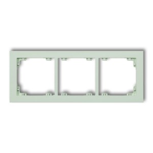 Karlik Deco Miętowy Ramka Uniwersalna Potrójna Z Tworzywa Deco Pastel Matt 46Dr-3