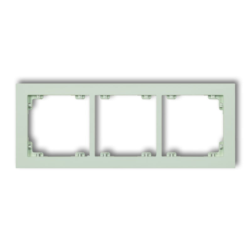Karlik Deco Miętowy Ramka Uniwersalna Potrójna Z Tworzywa Deco Pastel Matt 46Dr-3
