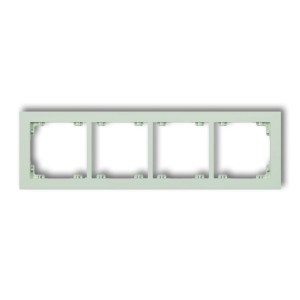 Karlik Deco Miętowy Ramka Uniwersalna Podczwórna Z Tworzywa Deco Pastel Matt 46Dr-4