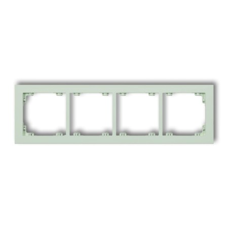 Karlik Deco Miętowy Ramka Uniwersalna Podczwórna Z Tworzywa Deco Pastel Matt 46Dr-4