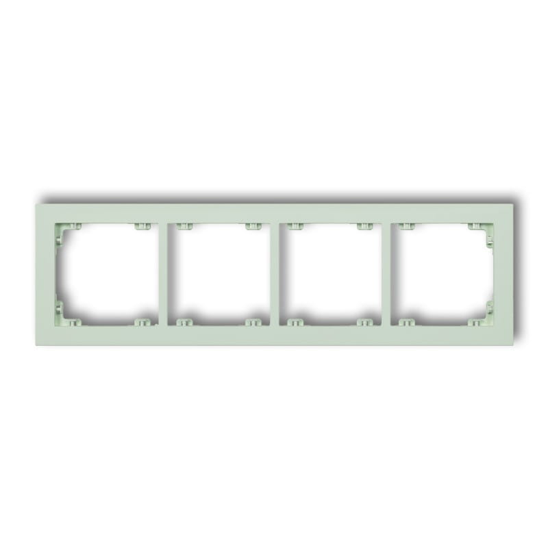 Karlik Deco Miętowy Ramka Uniwersalna Podczwórna Z Tworzywa Deco Pastel Matt 46Dr-4