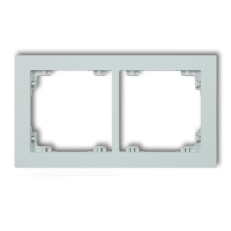 Karlik Deco Lodowy Błękit Ramka Uniwerstalna Podwójna Z Tworzywa Deco Pastel Matt 47Dr-2