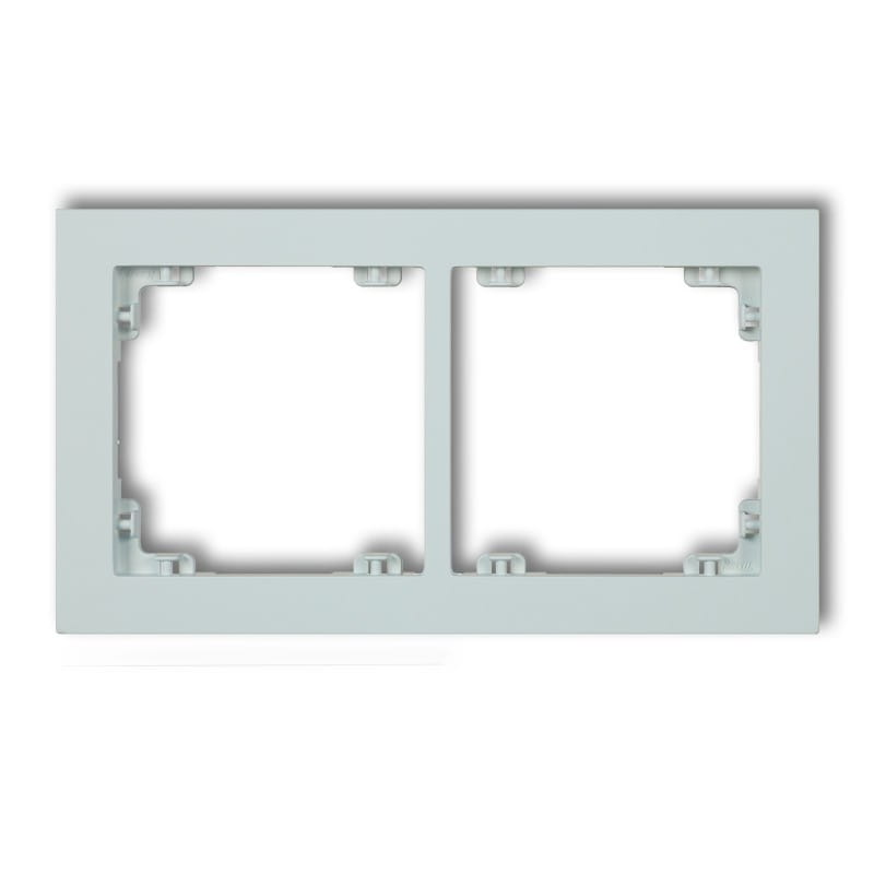 Karlik Deco Lodowy Błękit Ramka Uniwerstalna Podwójna Z Tworzywa Deco Pastel Matt 47Dr-2