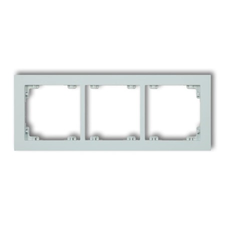Karlik Deco Lodowy Błękit Ramka Uniwersalna Potrójna Z Tworzywa Deco Pastel Matt 47Dr-3