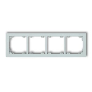Karlik Deco Lodowy Błękit Ramka Uniwersalna Podczwórna Z Tworzywa Deco Pastel Matt 47Dr-4