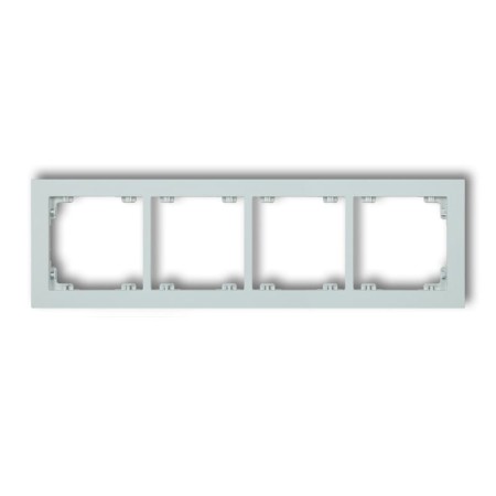 Karlik Deco Lodowy Błękit Ramka Uniwersalna Podczwórna Z Tworzywa Deco Pastel Matt 47Dr-4