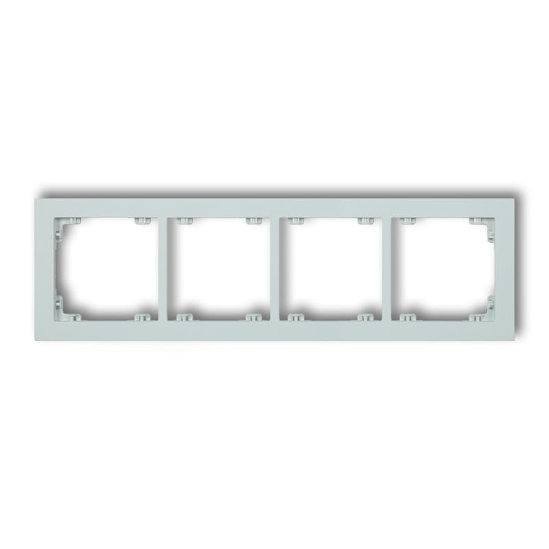 Karlik Deco Lodowy Błękit Ramka Uniwersalna Podczwórna Z Tworzywa Deco Pastel Matt 47Dr-4