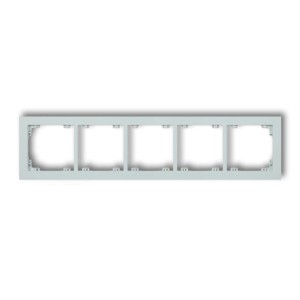 Karlik Deco Lodowy Błękit Ramka Uniwersalna Pięciokrotna Z Tworzywa Deco Pastel Matt 47Dr-5