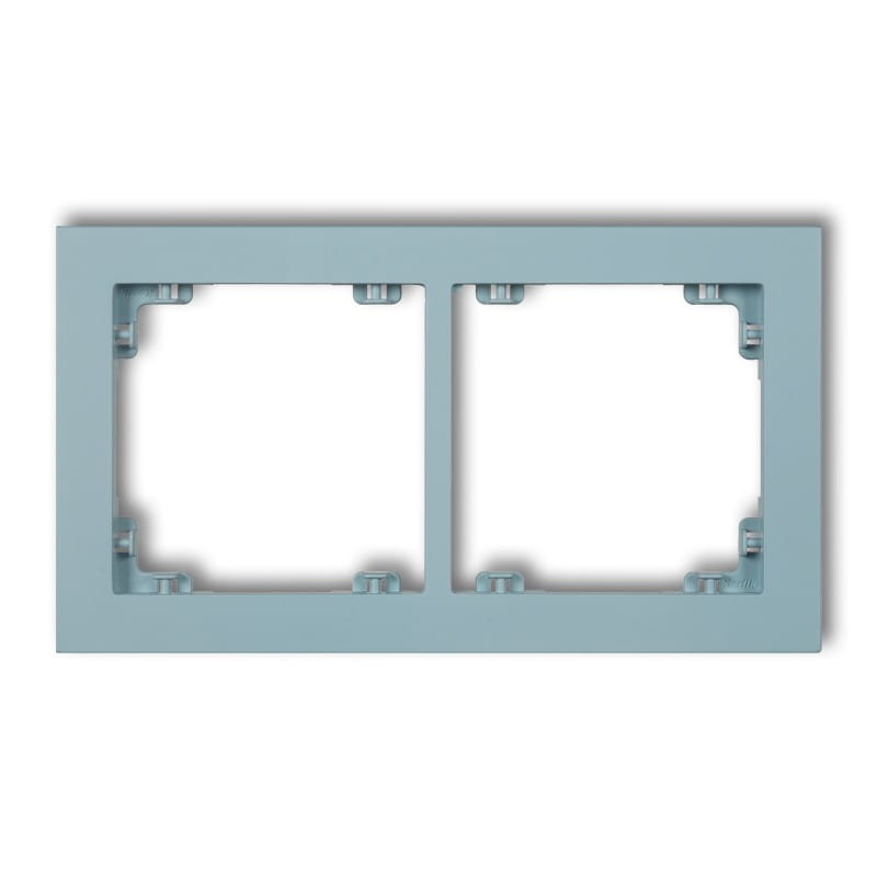 Karlik Deco Lazurowy Ramka Uniwerstalna Podwójna Z Tworzywa Deco Pastel Matt 48Dr-2