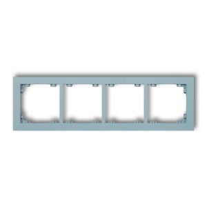 Karlik Deco Lazurowy Ramka Uniwersalna Podczwórna Z Tworzywa Deco Pastel Matt 48Dr-4