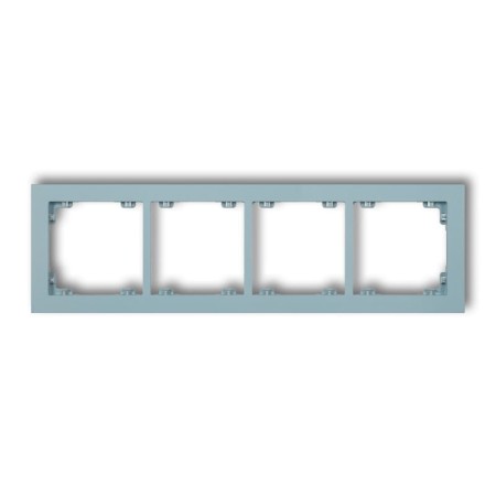 Karlik Deco Lazurowy Ramka Uniwersalna Podczwórna Z Tworzywa Deco Pastel Matt 48Dr-4