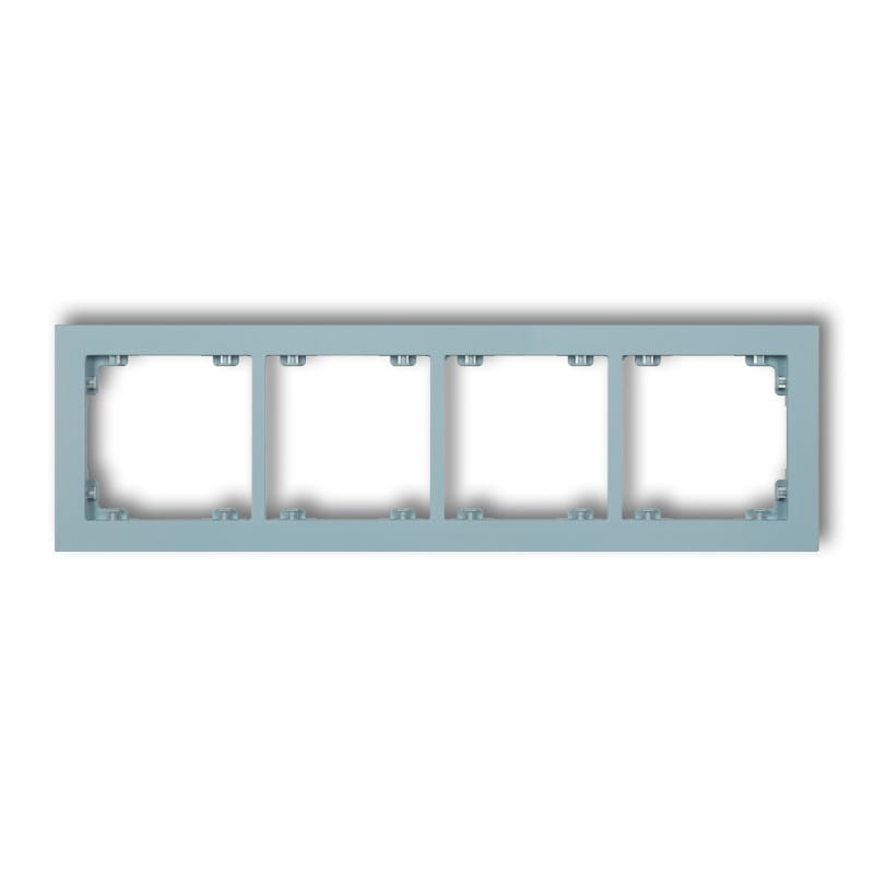 Karlik Deco Lazurowy Ramka Uniwersalna Podczwórna Z Tworzywa Deco Pastel Matt 48Dr-4