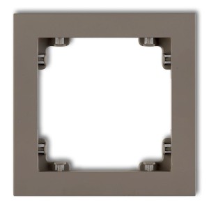 Karlik Deco Czekoladowy Ramka Uniwersalna Pojedyncza Z Tworzywa Deco Pastel Matt 49Dr-1