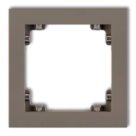 Karlik Deco Czekoladowy Ramka Uniwersalna Pojedyncza Z Tworzywa Deco Pastel Matt 49Dr-1