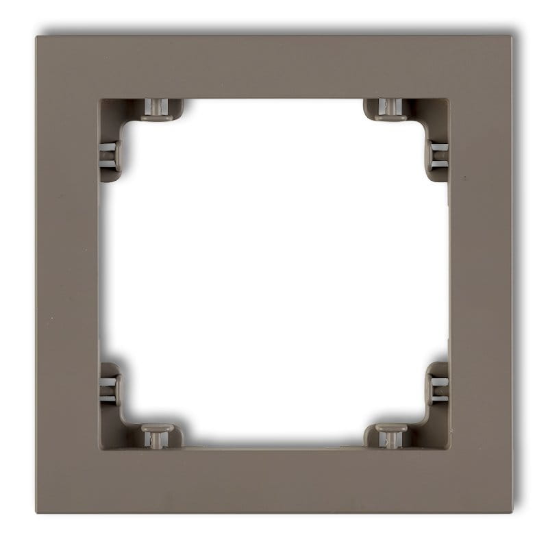 Karlik Deco Czekoladowy Ramka Uniwersalna Pojedyncza Z Tworzywa Deco Pastel Matt 49Dr-1