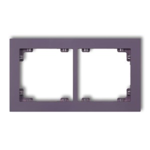Karlik Deco Wrzosowy Ramka Uniwerstalna Podwójna Z Tworzywa Deco Pastel Matt 50Dr-2