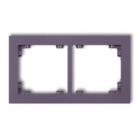 Karlik Deco Wrzosowy Ramka Uniwerstalna Podwójna Z Tworzywa Deco Pastel Matt 50Dr-2