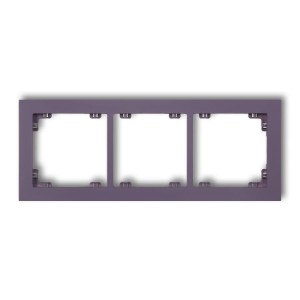 Karlik Deco Wrzosowy Ramka Uniwersalna Potrójna Z Tworzywa Deco Pastel Matt 50Dr-3
