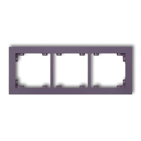Karlik Deco Wrzosowy Ramka Uniwersalna Potrójna Z Tworzywa Deco Pastel Matt 50Dr-3