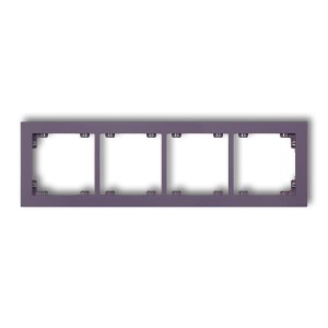 Karlik Deco Wrzosowy Ramka Uniwersalna Podczwórna Z Tworzywa Deco Pastel Matt 50Dr-4