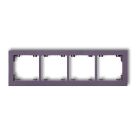 Karlik Deco Wrzosowy Ramka Uniwersalna Podczwórna Z Tworzywa Deco Pastel Matt 50Dr-4