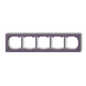 Karlik Deco Wrzosowy Ramka Uniwersalna Pięciokrotna Z Tworzywa Deco Pastel Matt 50Dr-5