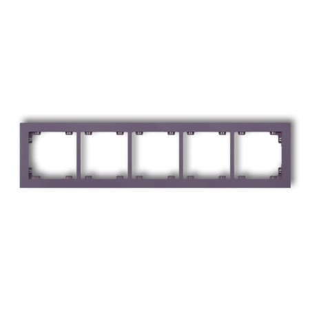 Karlik Deco Wrzosowy Ramka Uniwersalna Pięciokrotna Z Tworzywa Deco Pastel Matt 50Dr-5