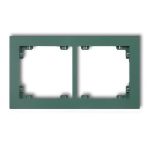 Karlik Deco Szmaragdowy Ramka Uniwerstalna Podwójna Z Tworzywa Deco Pastel Matt 51Dr-2