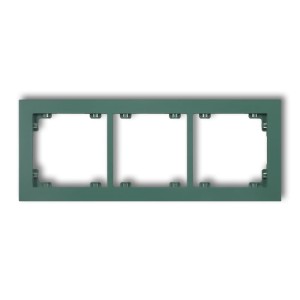 Karlik Deco Szmaragdowy Ramka Uniwersalna Potrójna Z Tworzywa Deco Pastel Matt 51Dr-3