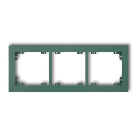 Karlik Deco Szmaragdowy Ramka Uniwersalna Potrójna Z Tworzywa Deco Pastel Matt 51Dr-3