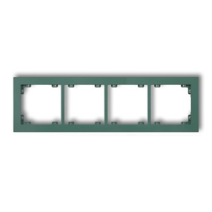 Karlik Deco Szmaragdowy Ramka Uniwersalna Podczwórna Z Tworzywa Deco Pastel Matt 51Dr-4