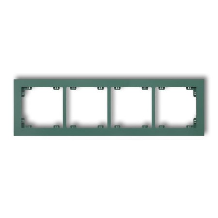 Karlik Deco Szmaragdowy Ramka Uniwersalna Podczwórna Z Tworzywa Deco Pastel Matt 51Dr-4