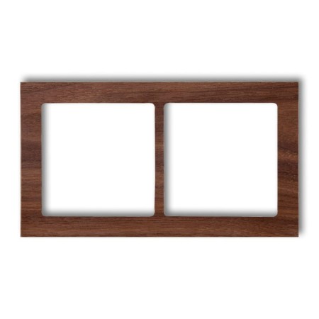 Karlik Deco Orzech Amerykański Ramka Uniwersalna Podwójnego - Drewno (Orzech Amerykański) Drd-2E