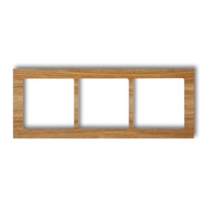 Karlik Deco Dąb Ramka Uniwersalna Potrójna - Drewno (Dąb) Drd-3F