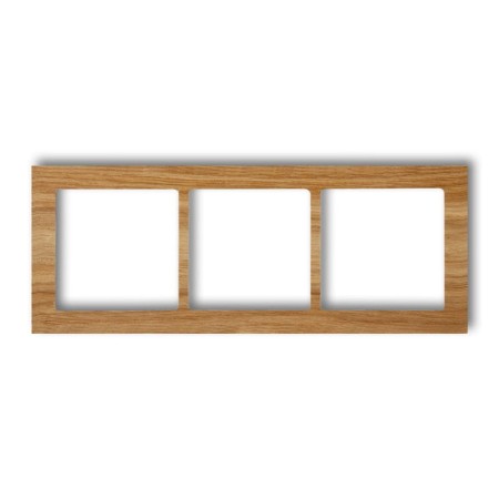 Karlik Deco Dąb Ramka Uniwersalna Potrójna - Drewno (Dąb) Drd-3F