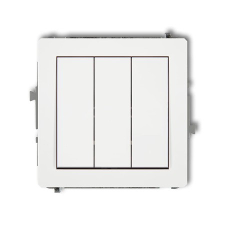 Karlik Deco Biały Mat Mechanizm Włącznika Potrójnego 25Dwp-7