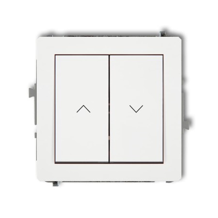 Karlik Deco Biały Mat Mechanizm Włącznika Żaluzjowego Z Podtrzymaniem 25Dwp-88