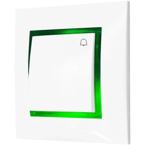 Włącznik Dzwonkowy Z Podświetleniem Zielonym
