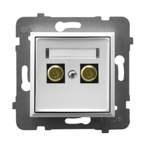 Ospel Aria Gniazdo Głośnikowe Pojedyncze Biały