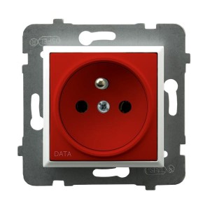 Ospel Aria Gniazdo Pojedyncze Z Uziemieniem Data Biały