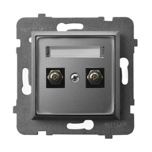 Ospel Aria Gniazdo Ekwipotencjalne Podwójne Szary