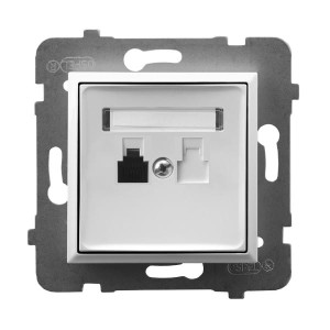 Ospel Aria Gniazdo Telefoniczne Pojedyncze Biały