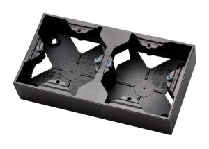 Ospel Aria Puszka Instalacyjna Podwójna Czarny