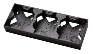 Ospel Aria Puszka Instalacyjna Potrójna Czarny