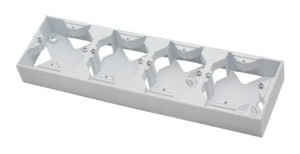 Ospel Aria Puszka Instalacyjna Poczwórna Biały