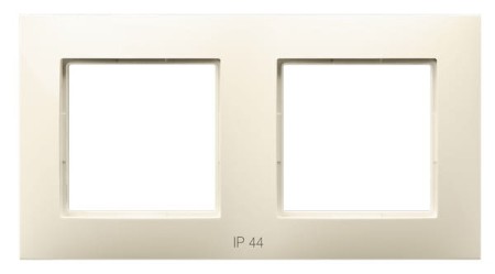 Ospel Aria Ramka Podwójna Do Włączników Ip-44 Ecru